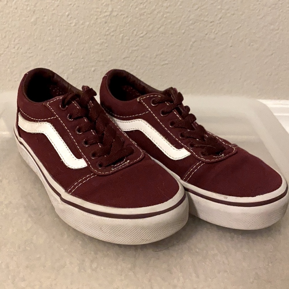 Burgundy Vans
